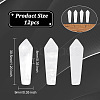 12Pcs Natural Quartz Crystal Pointed Beads G-OC0003-99-2