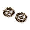 Tibetan Style Alloy Steampunk Pendants X-TIBEP-5458-AB-LF-2