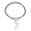 Waxed Cotton Cord Necklace Making MAK-S034-014-3