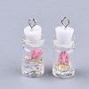 Glass Bottle Pendant Decorations X-GLAA-S181-05H-2