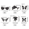 6Pcs 6 Style Glitter Hotfix Rhinestone DIY-FG0002-33-2