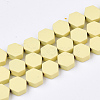 Spray Painted Non-magnetic Synthetic Hematite Beads Strands G-T116-03B-02-1