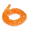 Transparent Electroplate Glass Beads Strands EGLA-A039-T6mm-B23-2