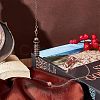 2Pcs 2 Colors Brass Coil Dowsing Pendulums KK-NB0002-80-6