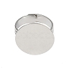 Flat Round Brass Pad Ring Settings MAK-S033-018P-NF-1