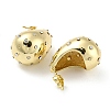 Real 18K Gold Plated Brass Micro Pave Cubic Zirconia Stud Earrings EJEW-I300-12B-2