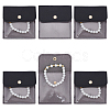6Pcs PVC PU Leather Jewelry Envelope Pouches with Snap Button ABAG-WH0039-49B-1