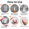 Stainless Steel DIY Nail Art Templates MRMJ-WH0092-103-7