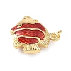 Brass Enamel Pendants KK-L256-23G-2