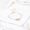 1Pc Alloy Rhinestone Bowknot Link Bracelets BJEW-LP0004-47-3