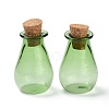 Glass Cork Bottles Ornament AJEW-O032-02C-1