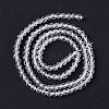 Transparent Glass Beads Strands GLAA-C019-01B-06-3