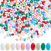 700Pcs 10 Colors Baking Paint Glass Seed Beads SEED-DC0001-27-1