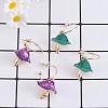 Enamel Mushroom Dangle Stud Earrings JE987A-4