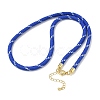 Ployester Core-Wrapped Round Cord Necklace Making KK-CBACFA2-03G-21-1