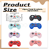 16Pcs 8 Colors Resin with Iron Pendants RESI-LP0001-70-2