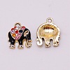 Alloy Rhinestone Pendants ENAM-WH0049-36G-04-1