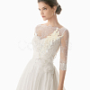 Leaf Polyester Embroidery Lace Appliques DIY-FG0003-90B-7