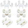 6 Sets 3 Style Mini Plastic Chairs and Table Miniature Display Decorations AJEW-OC0004-12-1
