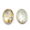 Pointed Back Glass Rhinestone Cabochons RGLA-T080-10x14mm-06-2