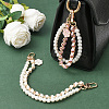 2Pcs 2 Colors Alloy Flower Phone Hand Strap Chains AJEW-SC0004-10B-5