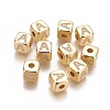 Brass Micro Pave Cubic Zirconia Beads KK-K238-16G-A-1