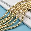 Electroplate Non-magnetic Synthetic Hematite Bead Strands X-G-Q466-6mm-01-6