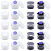 20Pcs 2 Colors Round Jewelry Clear Plastic Loose Diamond Storage Box CON-GF0001-15B-1