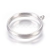 Alloy Open Back Bezel Pendants PALLOY-WH0030-01P-2