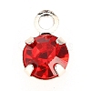 Glass Rhinestone Charms RB-6.5x4x3.5-P-10