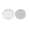 Non-Tarnish 316 Surgical Stainless Steel Cabochon Tray Settings X-STAS-I187-01D-P-2