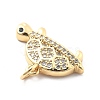 Rack Plating Brass with Cubic Zirconia Pendants KK-Q017-01D-G-2