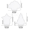 6Pcs Christmas Tree & Star & Cloud Acrylic Board TACR-GA0001-03-3