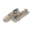 Natural Crazy Agate Pointed Big Pendants G-Z055-01P-24-2
