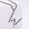 Minimalist chic collarbone necklace with 26 English letters design LW4134-49-1