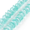 Transparent Glass Beads Strands LAMP-H061-01C-08-1