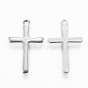 Tarnish Resistant 201 Stainless Steel Tiny Cross Charms STAS-L197-36P-2