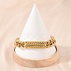 Cuban Link Chain Bracelets Hand Polished LS-BJEW-D379-06G-4