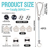 5Pcs Aluminum Climbing Carabiners AJEW-TA0002-94A-3