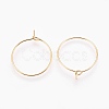 Brass Hoop Earrings X-KK-S341-85-2