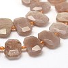 Natural Sunstone Beads Strands G-F474-11-3