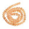 Natural Citrine Beads Strands G-S150-09-6mm-2