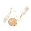 Natural White Moonstone Chip Beaded Dangle Earrings EJEW-JE04788-06-4