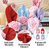 20Pcs 4 Colors Polyester Ramie Blended Yarn Jewelry Drawstring Gift Bags ABAG-BT0001-05-3
