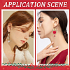 Christmas Theme DIY Fibre & Alloy Enamel Pendant Earring Making Kits DIY-SC0028-32-5