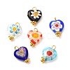Handmade Lampwork Pendants PALLOY-JF00851-1