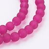 Baking Paint Transparent Glass Bead Strands GLAA-S031-6mm-39-3