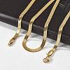 PVD Vacuum Plating 304 Stainless Steel Snake Chains Necklaces NJEW-O058-29G-3