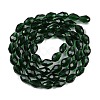Transparent Glass Beads Strands X-EGLA-N013-T10mm-D15-2