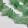 Chip Natural Aventurine Beads Strands X-G-N0134-10A-2